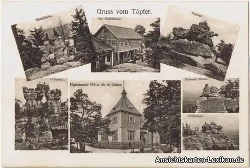 Oybin Mehrbild Ansichtskarte Töpfer ua Alte Töpferbaude,