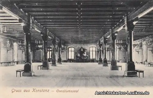 Ansichtskarte Konstanz Conciliumssaal 1909