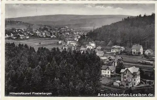 Ansichtskarte Finsterbergen Friedrichroda Totalansicht g