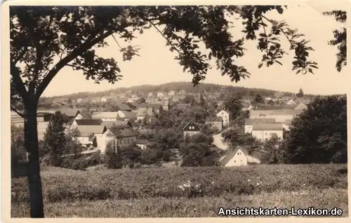 Foto Ansichtskarte Hartha Totalansicht b Tharandt 1954