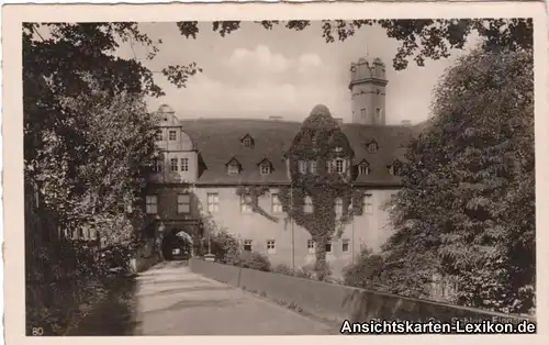 Foto Ansichtskarte Glauchau Schloß - Eingang 1939