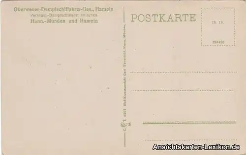 Ansichtskarte Bursfelde Hann. Münden Totalansicht 1930