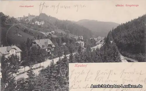 Ansichtskarte Kipsdorf Altenberg (Sachsen) Partie im Dor