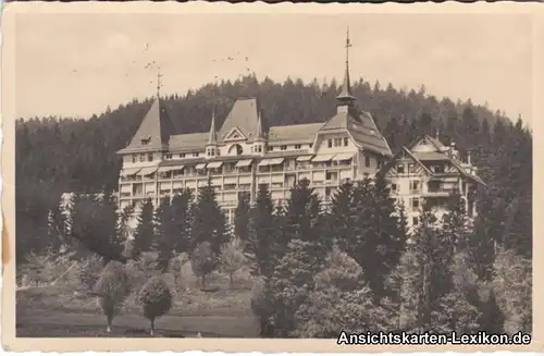 Foto Ansichtskarte Todtmoos Sanatorium Wehratal c1936