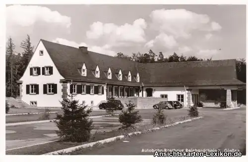 Ansichtskarte Reinhardshain Grünberg Autobahn-Rasthaus b