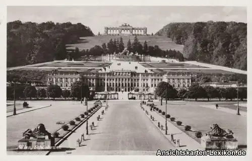Foto Ansichtskarte Wien Schloss Schönbrunn 1938
