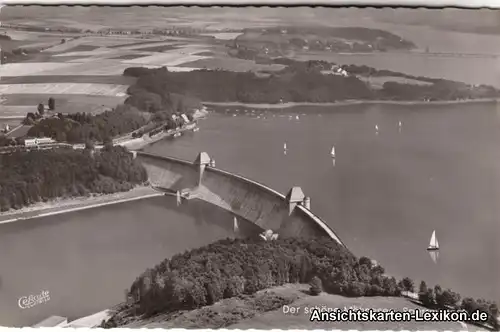 Soest Talsperre Möhnsee - Luftbild Ansichtskarte 1965