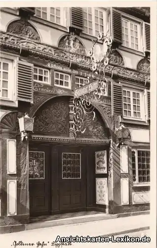Foto Ansichtskarte Lippstadt Gasthaus "Goldener Hah