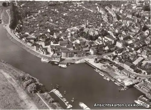 Luftbild Ansichtskarte Wittenberge LK Prignitz Perleberg