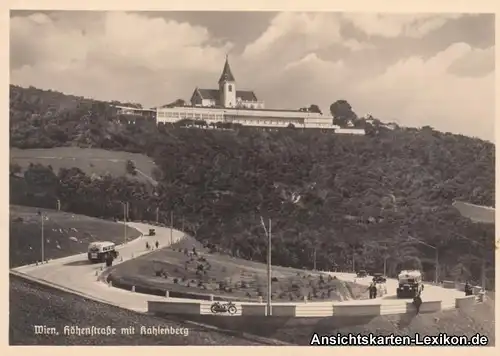 Foto Ansichtskarte Döbling Wien Höhenstraße mit Kahlenberg 1937