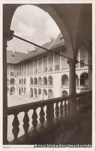 Ansichtskarte Postcard Krakau Burghof Kraków g1940