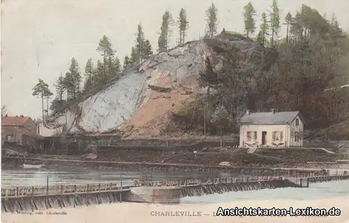 GPC Postcard Charleville-Mézières Le barrage de la Meuse