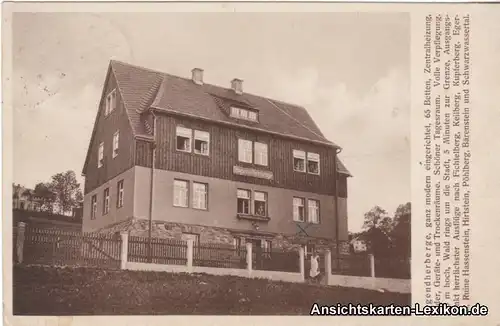 Ansichtskarte Jöhstadt Erzgebirge Herberge LK Aue-Schwar