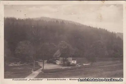 Ansichtskarte Kipsdorf Altenberg Sachsen Fremdenhof Putz