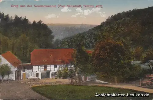 Ansichtskarte Klipphausen Neudeckmühle 1921 