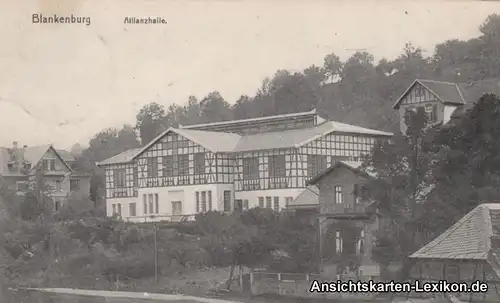 Ansichtskarte Bad Blankenburg Allianzhalle Saalfeld-Rudo