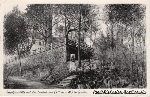 Ansichtskarte Görlitz Berggaststätte auf der Landeskrone