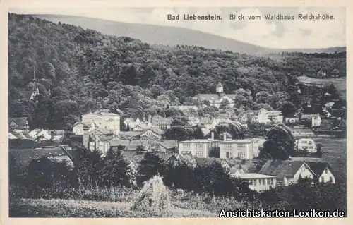 Ansichtskarte Bad Liebenstein Blick vom Waldhaus Reichsh
