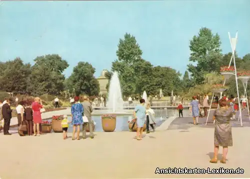 Ansichtskarte Erfurt Blick zur Wasserachse 1969