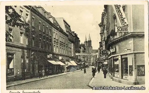 Ansichtskarte Liegnitz Frauenstraße Legnica b Breslau Wr