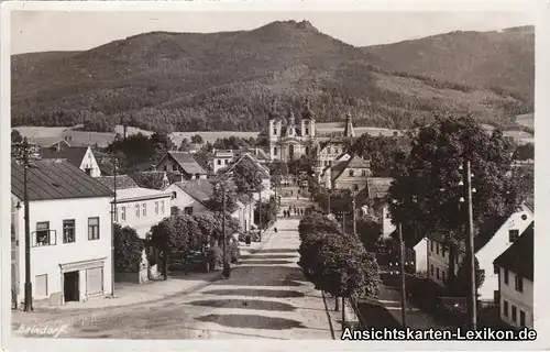 Foto Ansichtskarte Haindorf Straße Hejnice b Liberec Rei