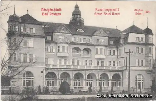 Ansichtskarte Pistyan Pistian Pöstyény Hotel Trnava  Nag