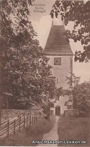 Postcard Jönköping Kumlaby Kirche Sverige Sweden 1920
