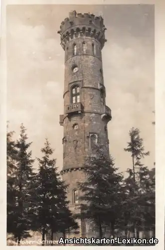 Tetschen-Bodenbach Blick auf den Schneebergturm