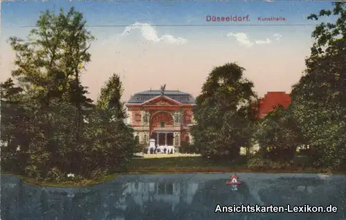 Ansichtskarte Düsseldorf Kunsthalle 1917