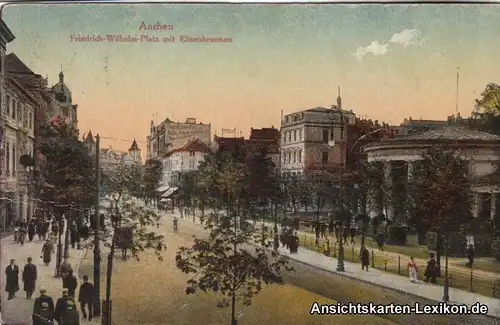 Aachen Friedrich-Wilhelm-Platz mit Elisenbrunnen