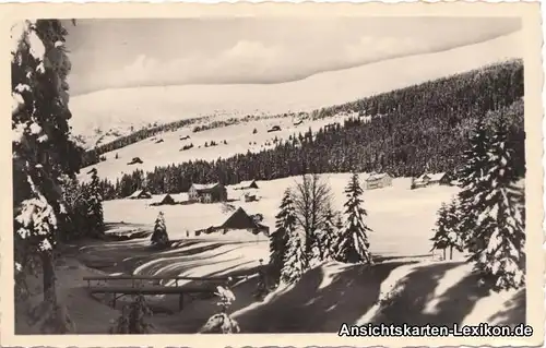 Foto Ansichtskarte Krummhübel Blaugrundbaude im Winter K