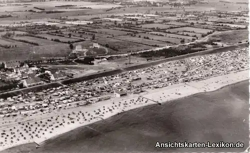 Luftbild Ansichtskarte Grömitz Holstein Promenade b Euti