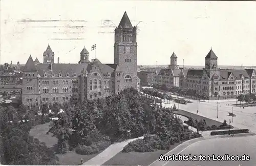 Posen Poznan Schloß Post  Bank Pozna wielkopolskie Ansic