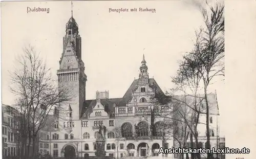 Duisburg Burgplatz und Rathaus