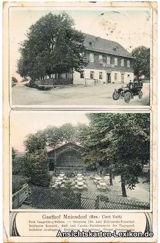 Ansichtskarte Meinsdorf Callenberg 2 Bild Gatshaus b Hoh