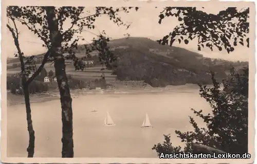 Ansichtskarte Klein Bistritz Bystika Totale mit See b Zl