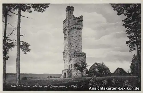 Ansichtskarte Elgersburg Karl Eduard-Warte 1940