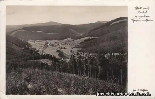 Foto Ansichtskarte Ilmtal Blick ins Ilmtal vom gr. Herma