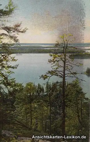 Postcard Ansichtskarte Kuopio Laivonsaari b Itä-Suomen S