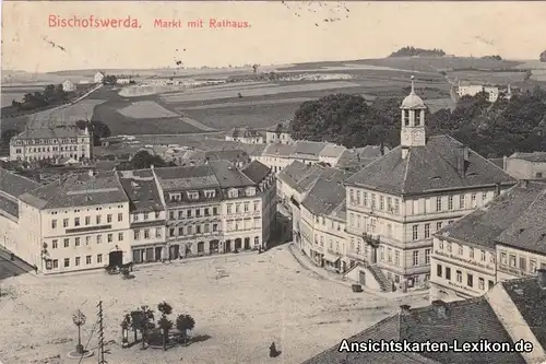 Bischofswerda Markt und Rathaus