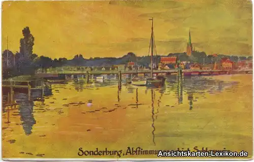 Sonderburg Panorama (Künstlerkarte - Abstimmungsgebiet)