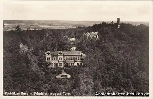 Rochlitz Luftbild Rochlitzer Berg, Hotel und Turm