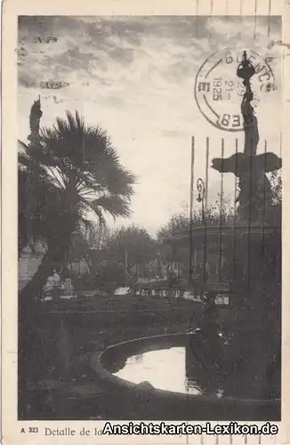 Vintage Postcard Buenos Aires  Detalle de la Plaza 25 de Mayo Argentina 1928