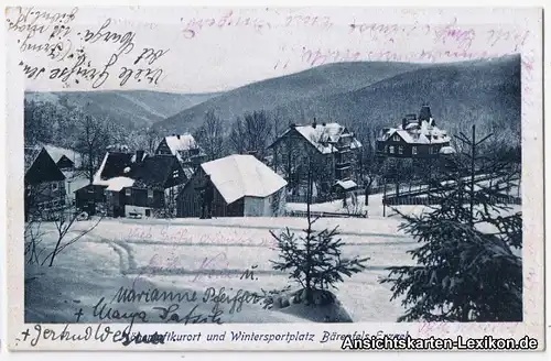 Bärenfels (Erzgebirge) Im Winter Altenberg  1926