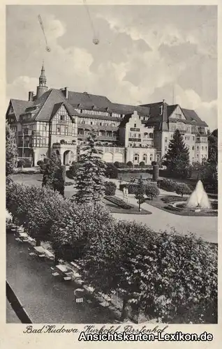 Ansichtskarte Bad Kudowa Hotel  Kudowa-Zdrój b Glatz Klo