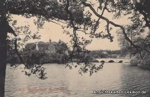 Ansichtskarte Tharandt-Grillenburg Kgl. Jagdschloß b Fre