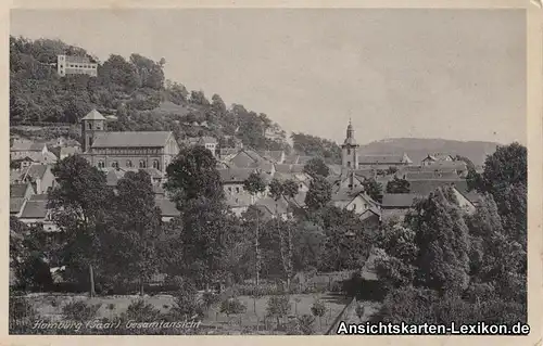 Ansichtskarte Homburg (Saar) Gesamtansicht 1939