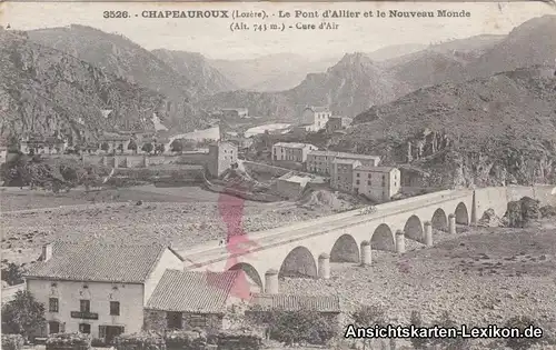 GPC Postcard Chapeauroux (Lozère) Le Pont d´Allier et le