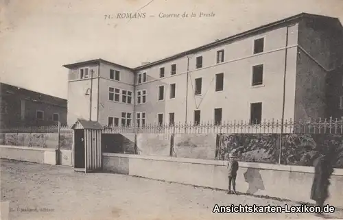 GPC Postcard  Romans-sur-Isère Caserne de la Presle 1915