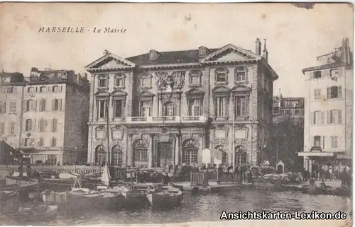 GPC Postcard  Marseille La Mairie 1913